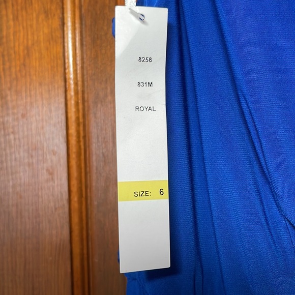 Royal Blue Floor Length Dress - Picture 6 of 7